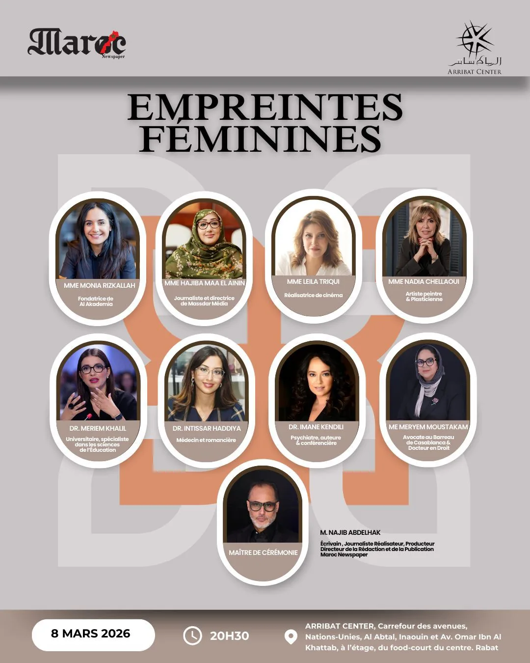Tribute to Moroccan women — Maroc Newspaper & Arribat Center