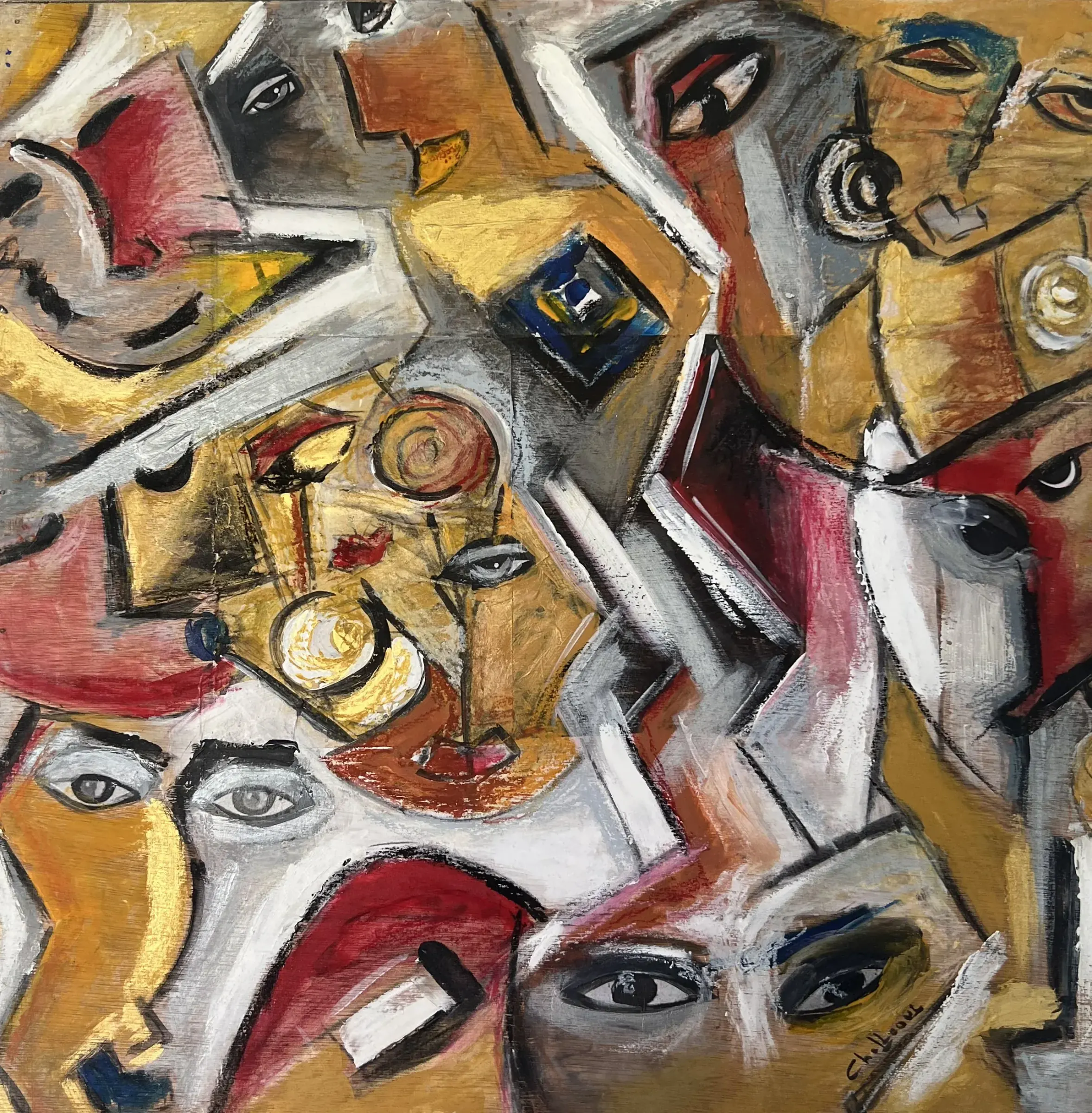 Artwork by Nadia Chellaoui: Nadiachellaoui-lesinvisibles7